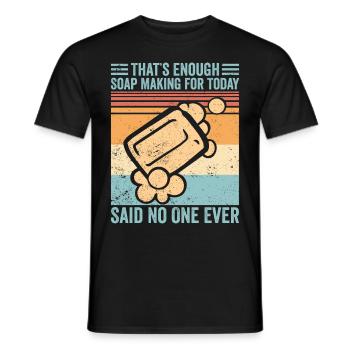 Lustige Seifenherstellung Seifenmacher - Männer T-Shirt - Schwarz - Vorne - AI Model Male 178 light (178cm)