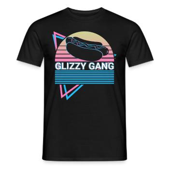 Lustiger Hot Dog Hotdog Retro - Männer T-Shirt - Schwarz - Vorne - AI Model Male 178 light (178cm)