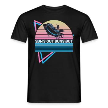 Lustiger Hot Dog Hotdog Retro - Männer T-Shirt - Schwarz - Vorne - AI Model Male 178 light (178cm)