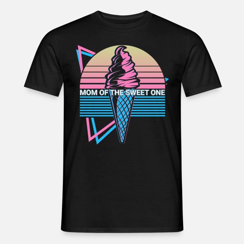 Eiscreme Retro - Männer T-Shirt - Schwarz