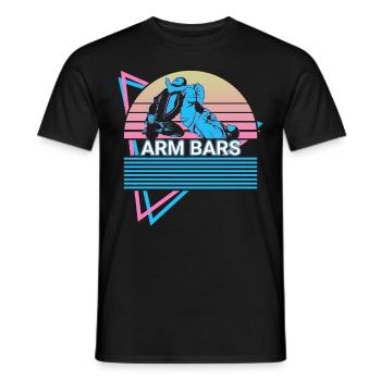 Jiu Jitsu BJJ Retro - Men's T-Shirt - black - Front - AI Model Male 178 light (178cm)