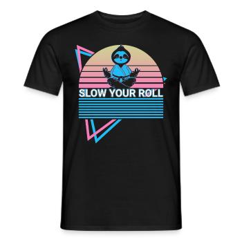 Lustiges Jiu Jitsu BJJ Retro - Männer T-Shirt - Schwarz - Vorne - AI Model Male 178 light (178cm)