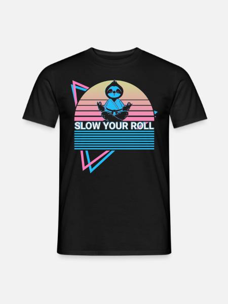 Funny Jiu Jitsu BJJ Retro - Men's T-Shirt - black