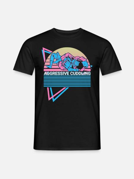 Funny Jiu Jitsu BJJ Retro - Men's T-Shirt - black