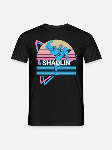 Kung Fu Retro - Männer T-Shirt - Schwarz