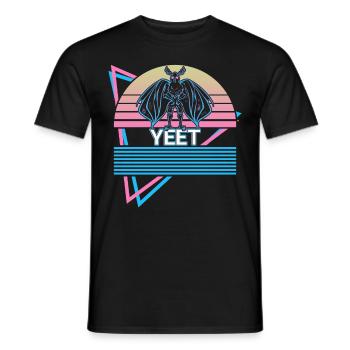 Mothman Crypto Cryptozoologie Rétro - T-shirt homme - noir - Devant - AI Model Male 178 light (178cm)