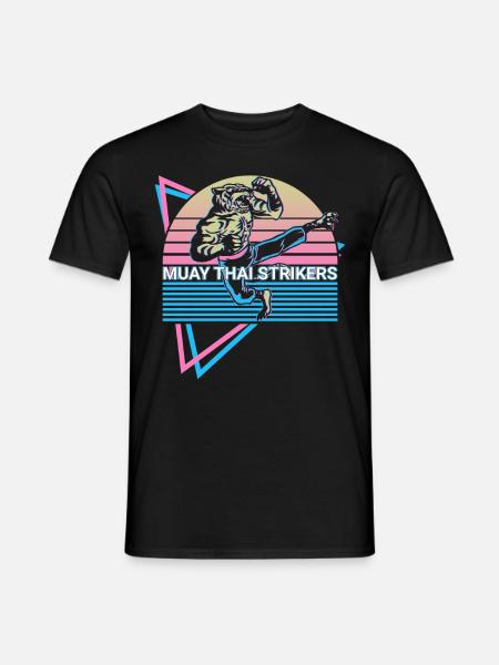 Muay Thai Kickboxing Retro - Men's T-Shirt - black