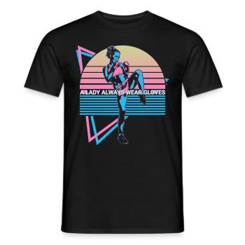 Muay Thai Kickboxen Retro - Männer T-Shirt - Schwarz - Vorne - AI Model Male 178 light (178cm)