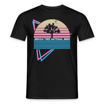 National Park Joshua Tree - Men's T-Shirt - black - Front - AI Model Male 178 light (178cm)