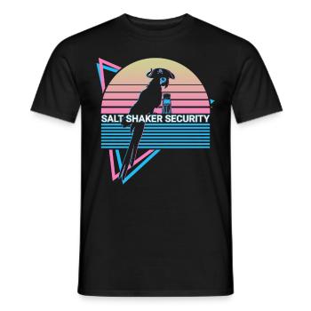 Cockatiel Rétro - T-shirt homme - noir - Devant - AI Model Male 178 light (178cm)