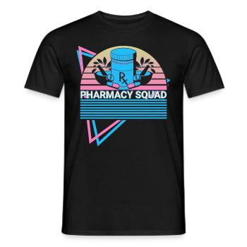 Apotheker Retro - Männer T-Shirt - Schwarz - Vorne - AI Model Male 178 light (178cm)