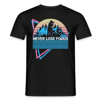 Kamera Fotografie Fotograf Retro - Männer T-Shirt - Schwarz - Vorne - AI Model Male 178 light (178cm)