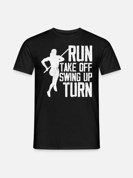 Pole vault Pole vaulter - Men's T-Shirt - black