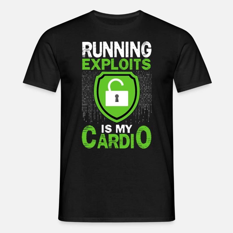 Cybersecurity, Hacking, IT - Men's T-Shirt - black