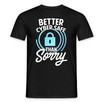 Cybersicherheit Hacking IT - Männer T-Shirt - Schwarz - Vorne - AI Model Male 178 light (178cm)