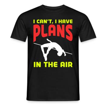 Saut à la perche Saut à la perche - T-shirt homme - noir - Devant - AI Model Male 178 light (178cm)