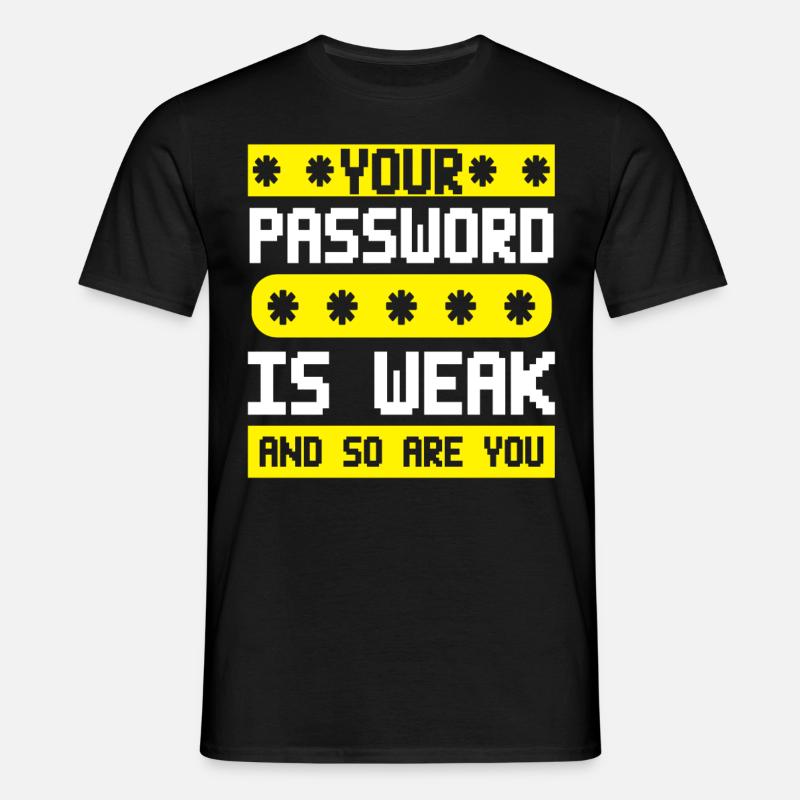 Cybersecurity, Hacking, IT - Men's T-Shirt - black