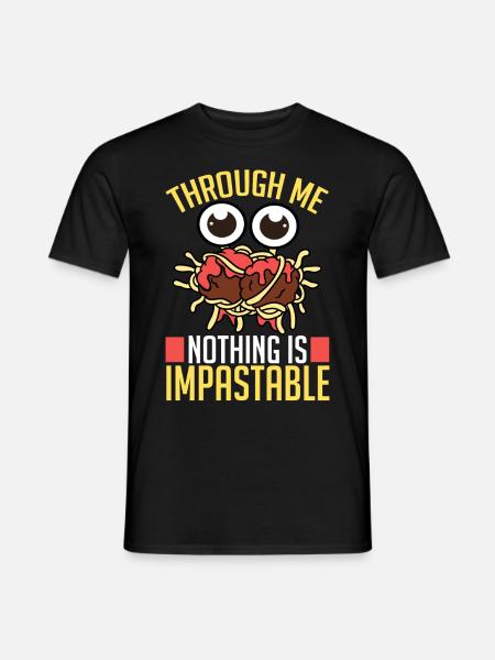 Flying Spaghetti Monster FSM Pastafarian - Men's T-Shirt - black