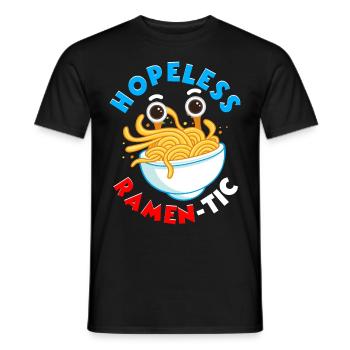 Fliegendes Spaghettimonster FSM Pastafarian - Männer T-Shirt - Schwarz - Vorne - AI Model Male 178 light (178cm)