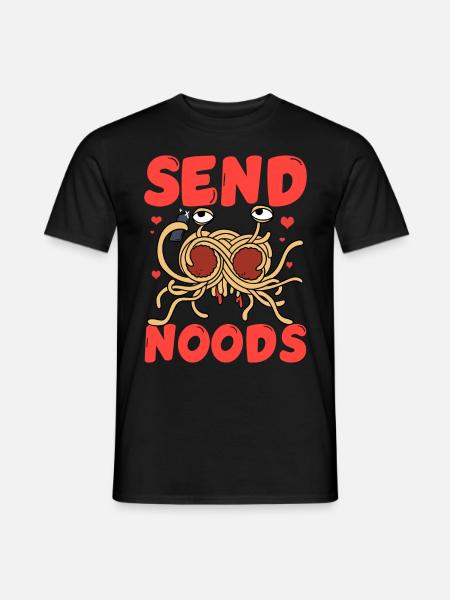 Flying Spaghetti Monster FSM Pastafarian - Men's T-Shirt - black