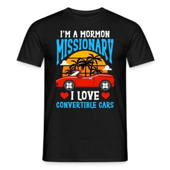 LDS - Männer T-Shirt - Schwarz - Vorne - AI Model Male 178 light (178cm)