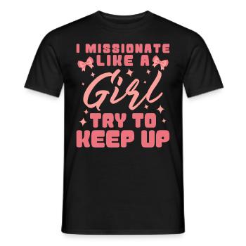 Mormone LDS-Missionar - Männer T-Shirt - Schwarz - Vorne - AI Model Male 178 light (178cm)