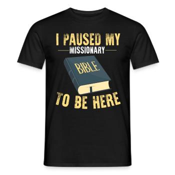 Mormone LDS-Missionar - Männer T-Shirt - Schwarz - Vorne - AI Model Male 178 light (178cm)