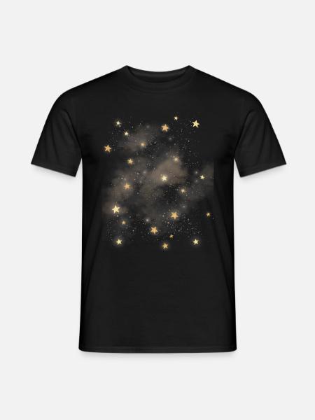 Himmelsraum Ästhetik Galaxie Sterne - T-shirt herr - svart