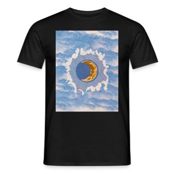 Whimsigoth Ästhetisch Hexenhaft Vintage Himmlisch - Männer T-Shirt - Schwarz - Vorne - AI Model Male 178 light (178cm)