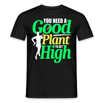 Saut à la perche Saut à la perche - T-shirt homme - noir - Devant - AI Model Male 178 light (178cm)