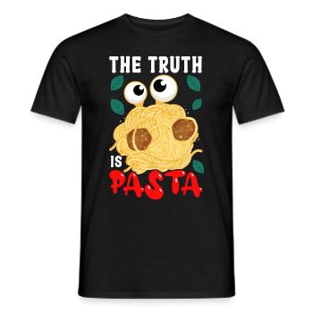 Monstre spaghetti volant FSM Pastafarian - T-shirt homme - noir - Devant - AI Model Male 178 light (178cm)
