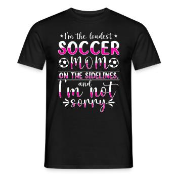 Fußball-Mutter Gameday Soccer Maman - T-shirt homme - noir - Devant - AI Model Male 178 light (178cm)