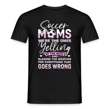 Fußball-Mutter Gameday Soccer Mom - Männer T-Shirt - Schwarz - Vorne - AI Model Male 178 light (178cm)