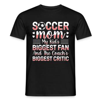 Fußball-Mutter Gameday Soccer Mom - Männer T-Shirt - Schwarz - Vorne - AI Model Male 178 light (178cm)