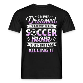 Fußball-Mutter Gameday Soccer Mom - Männer T-Shirt - Schwarz - Vorne - AI Model Male 178 light (178cm)