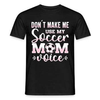 Fußball-Mutter Gameday Soccer Mom - Männer T-Shirt - Schwarz - Vorne - AI Model Male 178 light (178cm)