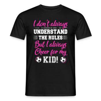 Fußball-Mutter Gameday Soccer Maman - T-shirt homme - noir - Devant - AI Model Male 178 light (178cm)