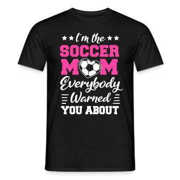 Fußball-Mutter Gameday Soccer Mom - Männer T-Shirt - Schwarz - Vorne - AI Model Male 178 light (178cm)
