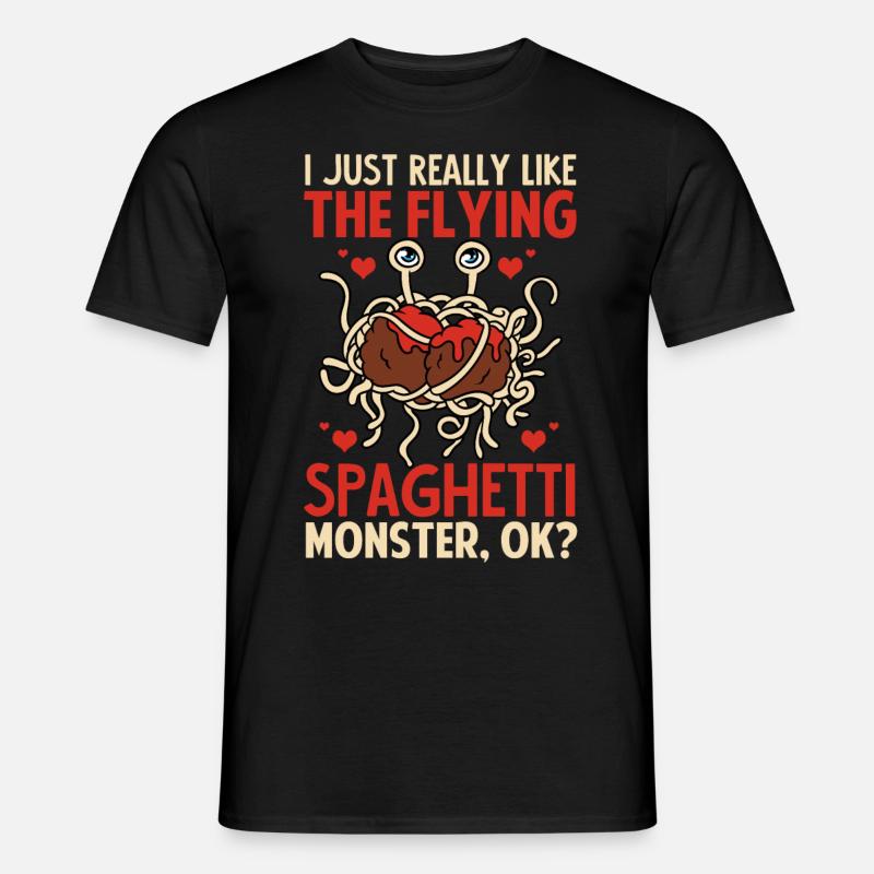 FSM Pastafarian - Männer T-Shirt - Schwarz