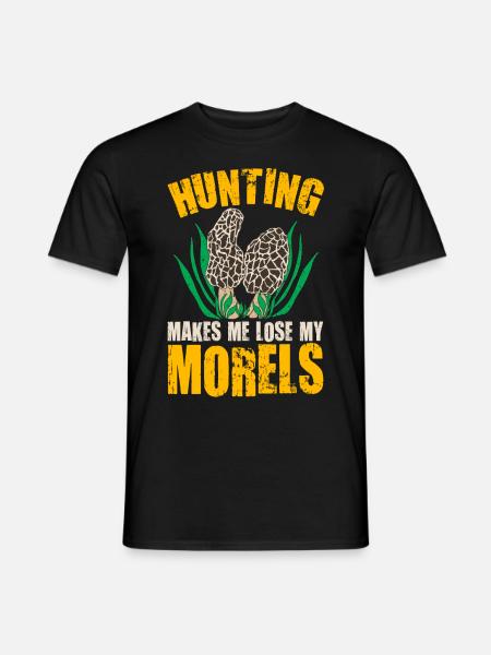 Mushroom hunter mushroom hunting - Men's T-Shirt - black