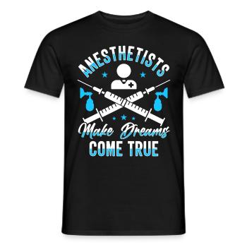 Anesthesiologist Anesthesia Anesthesiology Anesthesiologist - Men's T-Shirt - black - Front - AI Model Male 178 light (178cm)