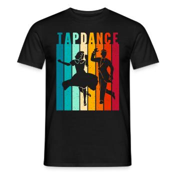 Tap Dancer Tap Dance Shoes Tap Dance Instructor - Men's T-Shirt - black - Front - AI Model Male 178 light (178cm)