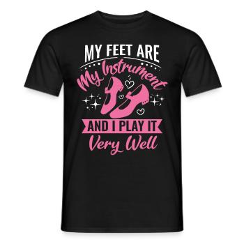 Tap Dancer Tap Dance Shoes Tap Dance Instructor - Men's T-Shirt - black - Front - AI Model Male 178 light (178cm)