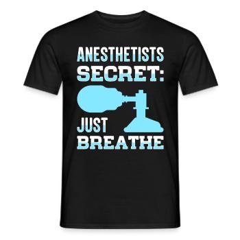 Anesthesiologist Anesthesia Anesthesiology Anesthesiologist - Men's T-Shirt - black - Front - AI Model Male 178 light (178cm)