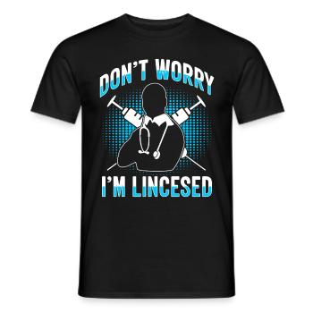 Anesthésiste Anesthésiste Anesthésiologie Anesthésiste - T-shirt homme - noir - Devant - AI Model Male 178 light (178cm)