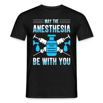 Anesthesiologist Anesthesia Anesthesiology Anesthesiologist - Men's T-Shirt - black - Front - AI Model Male 178 light (178cm)