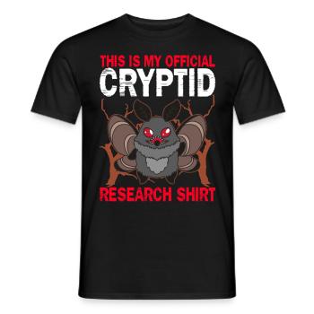 Mothman Kryptide Folklore - Männer T-Shirt - Schwarz - Vorne - AI Model Male 178 light (178cm)