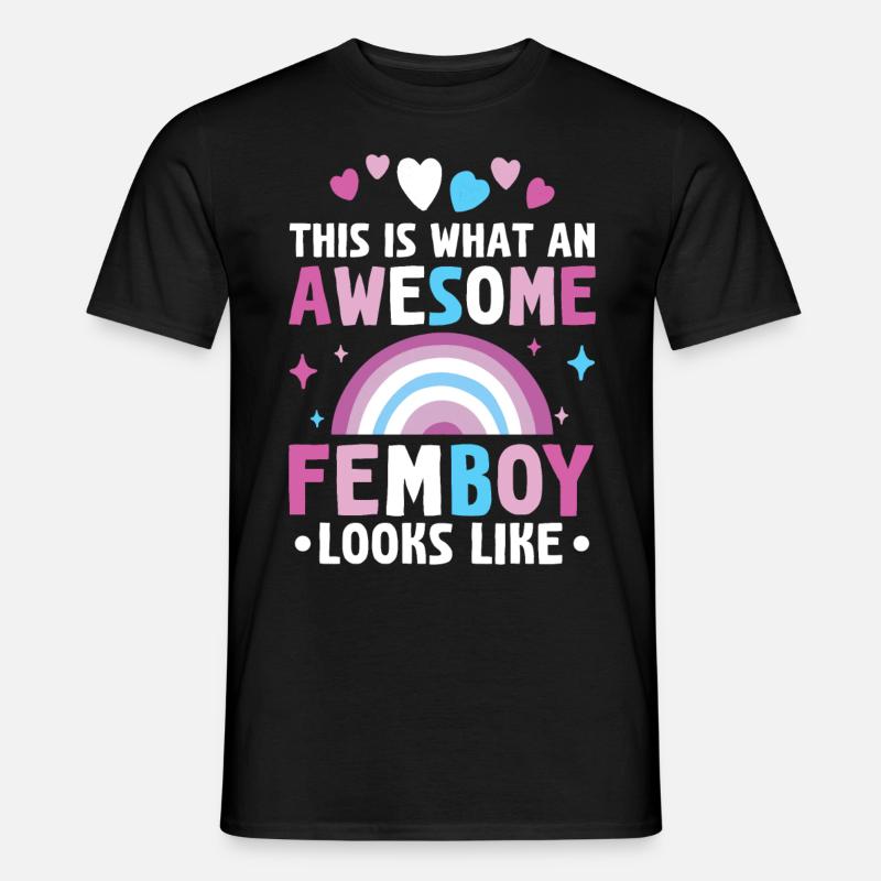Crossdressing - Männer T-Shirt - Schwarz