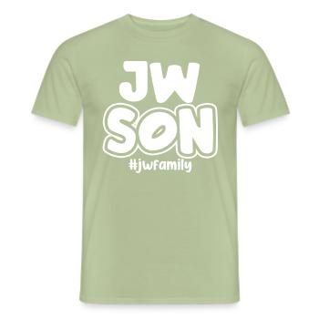 Die Zeugen Jehovas - Männer T-Shirt - Sage - Vorne - AI Model Male 178 light (178cm)