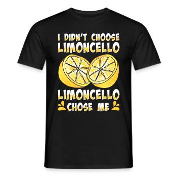 Amateur de limoncello italien - T-shirt homme - noir - Devant - AI Model Male 178 light (178cm)